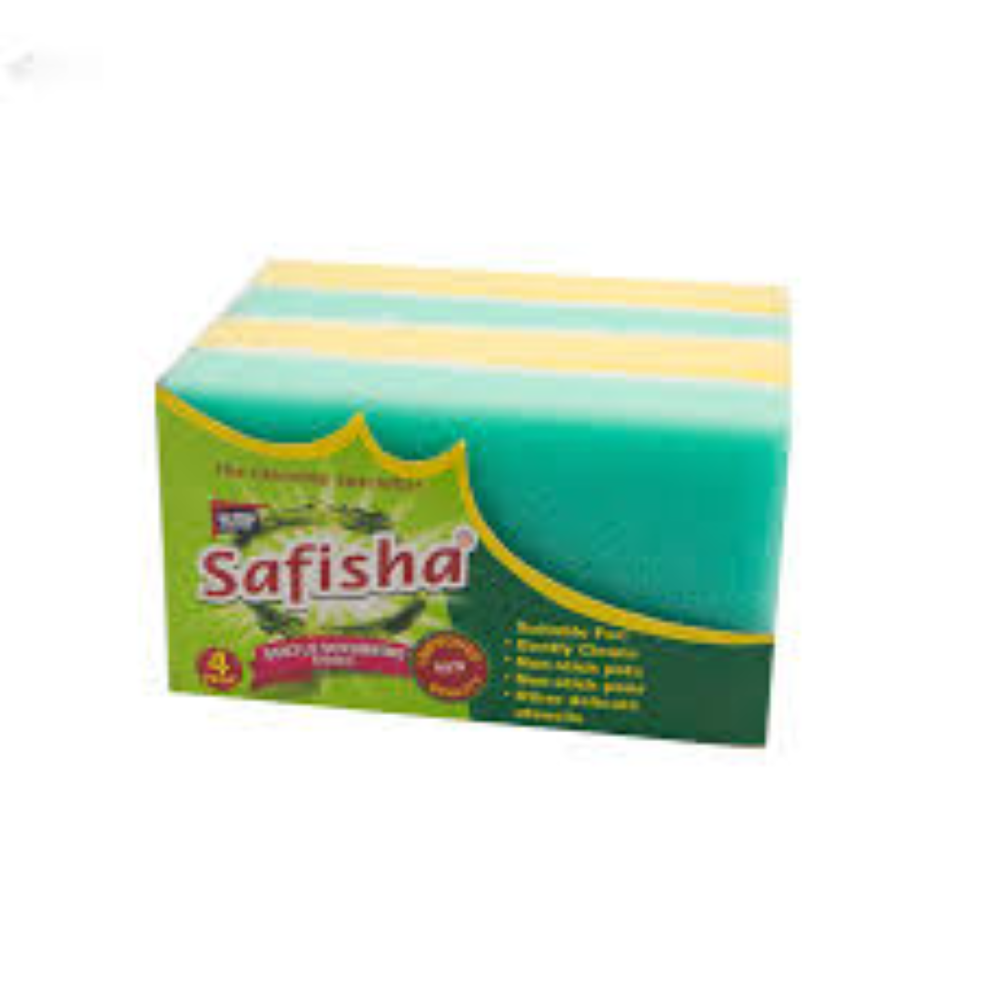 SAFISHA SCRUBBING SPONGE 4'S